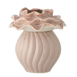 Bloomingville - Petalia Vase, Rosa, Stentøj