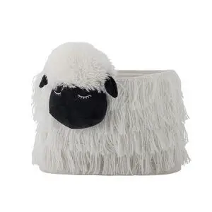 Bloomingville - Dolly Kurv, Hvid, Polyester