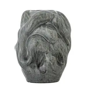Bloomingville - Vuelle Vase, Grå, Stentøj