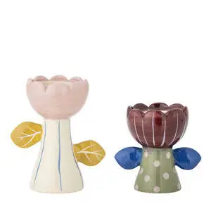 Bloomingville - Florita Votive & Candle Holder, Multifarvet, Stentøj