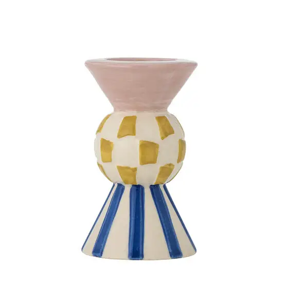 Bloomingville - Bob Votive & Candle Holder, Rosa, Stentøj