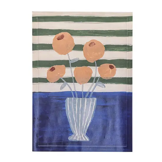 Creative Collection - Florinda Illustration med ramme, Blå, Fyrretræ