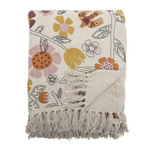 Bloomingville - Vivielle Plaid, Multifarvet, Genanvendt Bomuld