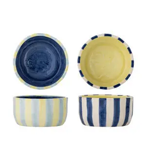 Bloomingville - Phoenix Skål, Multifarvet, Stentøj