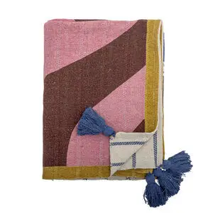 Bloomingville - Remy Plaid, Multifarvet, Genanvendt Bomuld