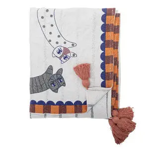 Bloomingville - Missy Plaid, Multifarvet, Genanvendt Bomuld