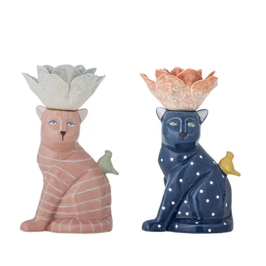 Bloomingville - Eri Lysestage, Multifarvet, Stentøj