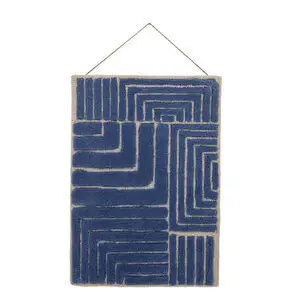 Bloomingville - Velva Vægdekoration, Blå, Uld OEKO-TEX®