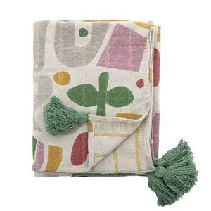 Bloomingville - Filur Plaid, Multifarvet, Genanvendt Bomuld