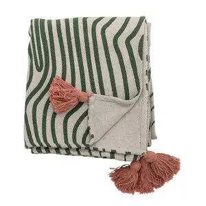 Bloomingville - Woodsby Plaid, Multifarvet, Genanvendt Bomuld