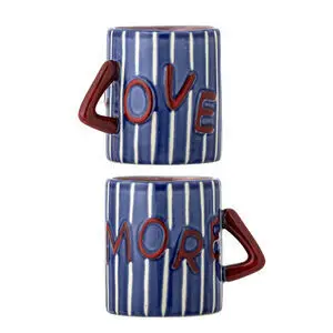 Bloomingville - Cherish Krus, Blå, Stentøj