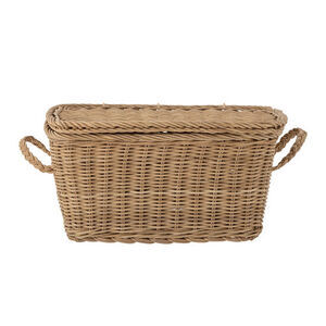 Creative Collection - Kosta Kurv m/Låg, Natur, Rattan
