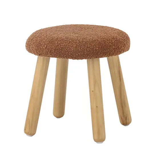 Bloomingville - Aksel Taburet, Brun, Polyester