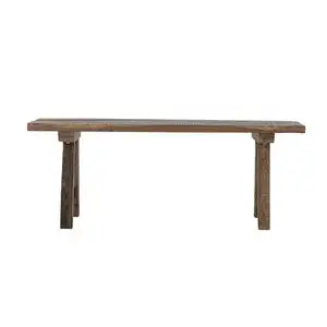 Creative Collection - Brosse Bænk, Brun, Genanvendt Træ