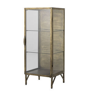Bloomingville - Saone Skab, Brass, Hærdet glas