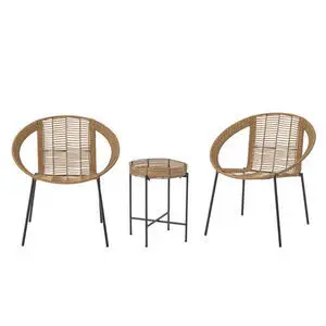 Bloomingville - Dudine Lounge sæt, Natur, Polyrattan