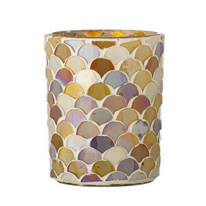 Bloomingville - Luciah Fyrfadsstage, Guld, Glas