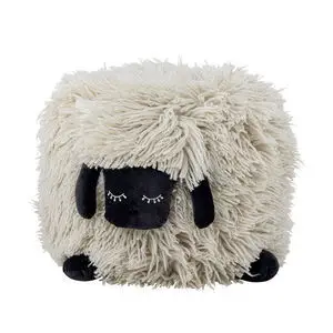 Bloomingville - Dolly Puf, Hvid, Uld