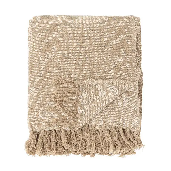 Bloomingville - Okapi Plaid, Brun, Genanvendt Bomuld