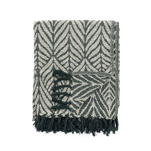 Creative Collection - Ugento Plaid, Grøn, Genanvendt Bomuld