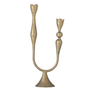 Bloomingville - Vesc Lysestage, Brass, Metal