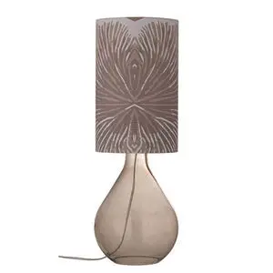 Creative Collection - Leni Bordlampe, Brun, Glas