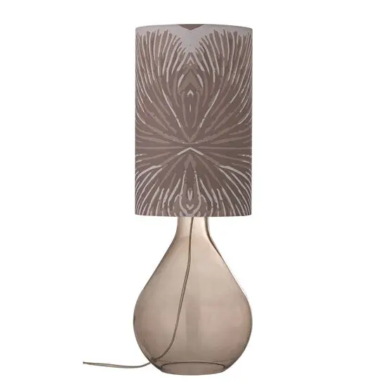 Creative Collection - Leni Bordlampe, Brun, Glas