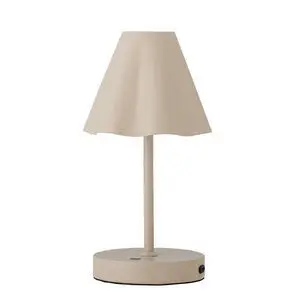 Bloomingville - Lianna Portable Lampe, Genopladelig, Natur, Metal