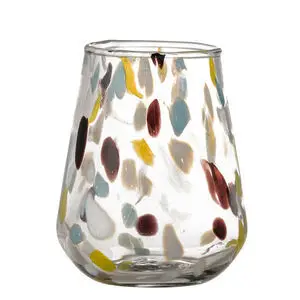 Creative Collection - Kenji Drikkeglas, Gul, Genanvendt Glas