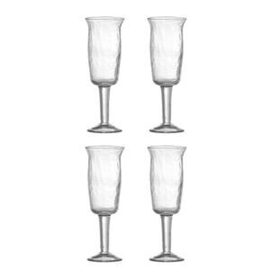Bloomingville - Asha Vinglas, Klar, Genanvendt Glas