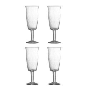 Bloomingville - Asha Vinglas, Klar, Genanvendt Glas
