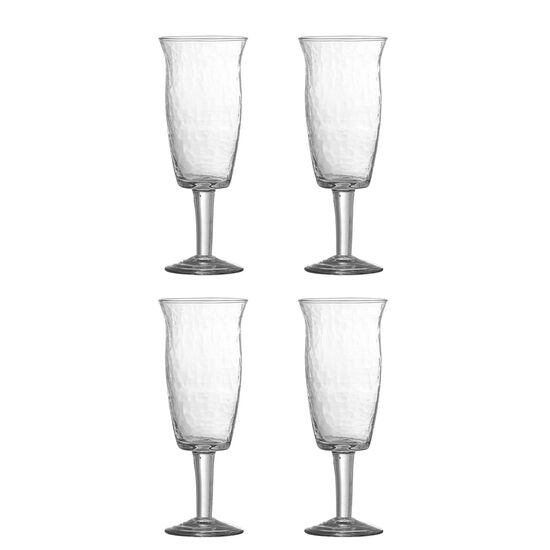 Bloomingville - Asha Vinglas, Klar, Genanvendt Glas