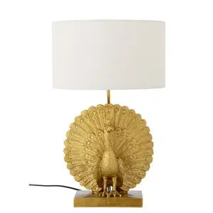 Creative Collection - Peacock Bordlampe, Guld, Polyresin