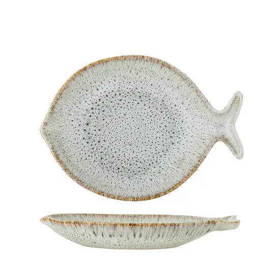 Creative Collection - Fleur Serveringsfad, Natur, Stentøj