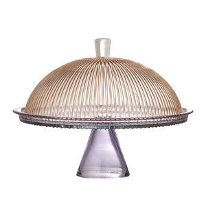 Bloomingville - Tayo Kagefad m/låg, Multifarvet, Glas