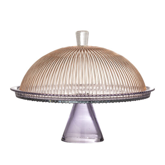 Bloomingville - Tayo Kagefad m/låg, Multifarvet, Glas