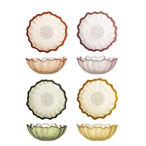 Bloomingville - Kana Skål, Multifarvet, Glas