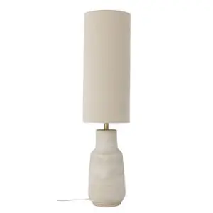 Bloomingville - Linetta Gulv Lampe, Hvid, Stentøj - 113 cm høj