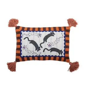 Bloomingville - Missy Pude, Multifarvet, Genanvendt Bomuld