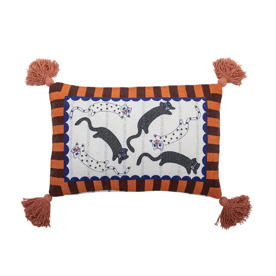 Bloomingville - Missy Pude, Multifarvet, Genanvendt Bomuld