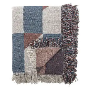 Bloomingville - True Plaid, Multifarvet, Genanvendt Bomuld