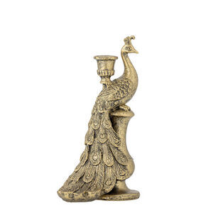 Creative Collection - Tausi Lysestage, Guld, Polyresin