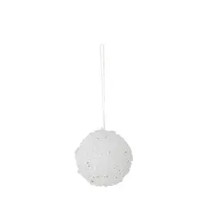 Bloomingville - Nicolet Ornament, Hvid, Plastik