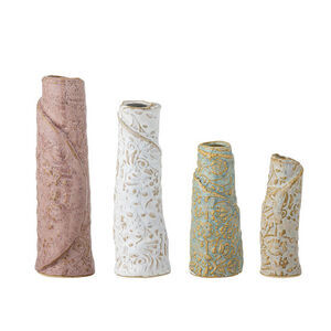 Bloomingville - Temple Vase, Brun, Stentøj