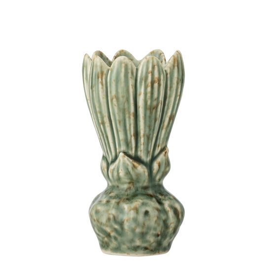 Creative Collection - Cyrill Vase, Grøn, Stentøj