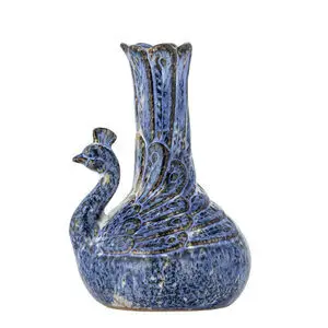 Creative Collection - Kali Vase, Blå, Stentøj