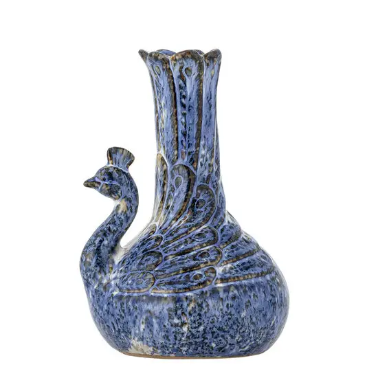 Creative Collection - Kali Vase, Blå, Stentøj