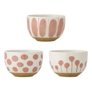 Creative Collection - Linora Skål, Rosa, Stentøj