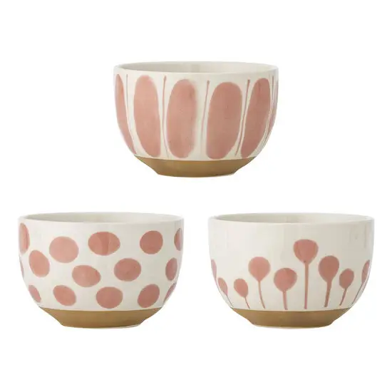 Creative Collection - Linora Skål, Rosa, Stentøj