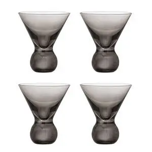 Bloomingville - Corliss Cocktailglas, Grå, Glas